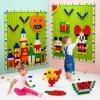 Build On Wall or Table - Customize Building Block Wall, 8 Pack (10" x 20") Self Adhesive Building Base Plate, 440 Pcs Compatible with All Major Brand Brick - Fastest Easiest DIY Fun Wall and Desk view 4