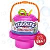 Fubbles Bubbles No-Spill Big Bubble Bucket in Pink | Bubbles for Toddlers and Kids of All Ages | Includes Fubbles Bubbles Bucket and 3 Bubble Wands, Made in The USA view 3