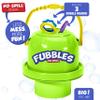 Fubbles Bubbles No-Spill Big Bubble Bucket in Green | Bubbles for Toddlers and Kids of All Ages | Includes Fubbles Bubbles Bucket and 3 Bubble Wands, Made in The USA view 2