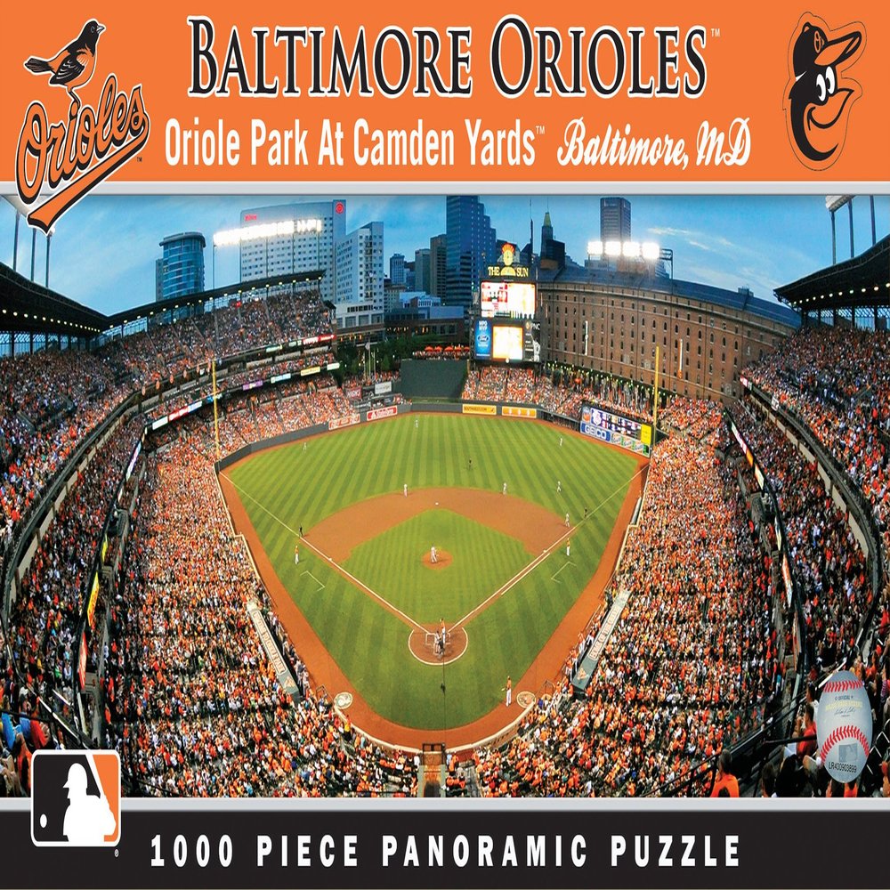 MasterPieces 1000 Piece Sports Jigsaw Puzzle - MLB Baltimore Orioles Center View Panoramic - 13"x39"
