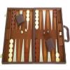 15" Deluxe Backgammon Set - Travel Case - Brown Board - Classic Board Games view 1