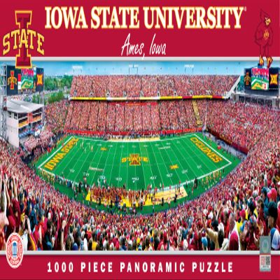 MasterPieces NCAA Iowa State Cyclones Jigsaw Puzzle - 1000 Pieces, Panoramic Stadium View - Adult