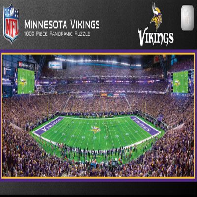 MasterPieces NFL Minnesota Vikings Stadium Panoramic Jigsaw Puzzle, 1000 Pieces