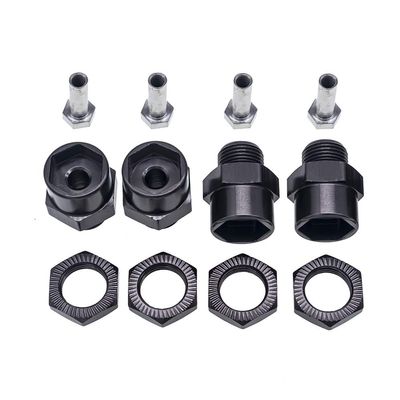 GTHELE 12mm to 17mm Wheel Hex Hub Adapter Extension Conversion for 1/10 RC Car and Upgrade 1/8 Tires