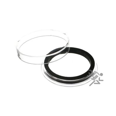 Air-Tite High Relief 40mm Black Ring Coin Capsules for 2oz Elemetal Rounds, 3 Pack