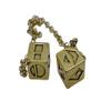Smuggler's Dice Accurate Antique Weathered Gold Plated Solo Dice (Large) view 2