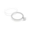 Air-Tite High Relief 39mm White Ring Coin Capsule Holder for 2oz Biblical Series Coins, 3 Pack view 1