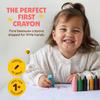 Honeysticks 100% Pure Beeswax Crayons (12 Pack) - Non Toxic Crayons for Toddlers 1-3, Safe for Baby from 1 Year Old Plus, Handmade with Natural Beeswax and Food-Grade Colors, Eco Friendly view 3