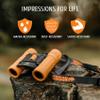 BeBison Binoculars for Kids - 8x21 High Resolution Real Optics - Compact Folding Shockproof Kids Binoculars for Bird Watching - Spy Games - Outdoor Play for Boys and Girl view 2