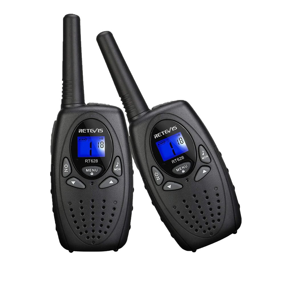 Retevis RT628 Walkie Talkies for Kids,Walky Talky,Key Lock,VOX Crystal Voice,Easy to Use, Birthday Gifts for Boys Girls Kids Outdoor Toys(Black,2 Pack)