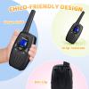 Retevis RT628 Walkie Talkies for Kids,Walky Talky,Key Lock,VOX Crystal Voice,Easy to Use, Birthday Gifts for Boys Girls Kids Outdoor Toys(Black,2 Pack) view 4