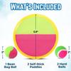 Liberty Imports Classic Toss and Catch Sports Kids Toy Paddle Game Set with 2 Paddles, 2 Sticky Balls & Bean Bag Ball view 2