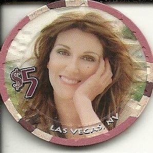 $5 celine dion a new day obsolete las vegas casino chip super rare