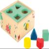 small foot wooden toys Small Foot Wooden Toys Shape-Fitting Activity Cube "Move it!" playset designed for children 12+ months, Multi (10944) view 1
