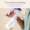 Lansinoh Manual Breast Pump, Hand Pump with Comfortable Flange, Includes 5oz Baby Bottle with Slow Flow Nipple, Breastfeeding Essentials view 2