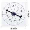 Gejoy Transparent Spinners Bulk for Classroom Clear Spinners Dry Erase Math Game with Rotating Arrow(10 Pack,Clear) view 2