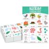Juvale Nature Themed Scavenger Hunt Cards for Kids - Forest Scavenger Hunt Game for Kids Ages 4-8 - Camping Crafts & Outdoor Games - Party Favor Pack - Pack of 50, 5 x 7 in, Paper view 1