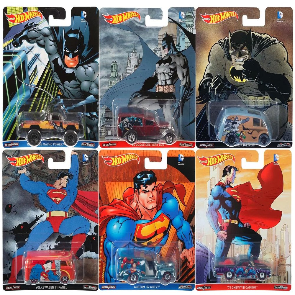 Hot Wheels 1:64 Pop Culture- Batman and Superman Case D Assortment