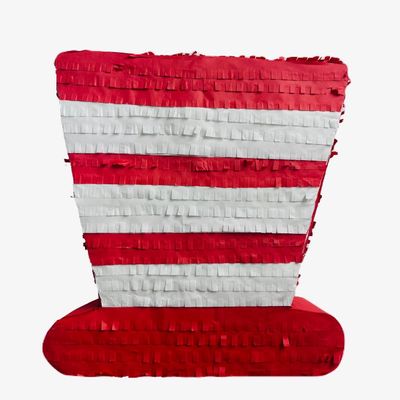 APINATA4U 20" Large Red & White Hat Pinata - Stand Tall and Stand Out with this Festive Fiesta Decoration!