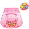Costzon Princess Pop Up Tent w/ 100 Balls Included, Foldable Portable Children Play Tent with Carrying Bag, Indoor Outdoor Use, Playhouse Ball Pit for Toddlers Girls Boys Gift view 1