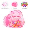 Costzon Princess Pop Up Tent w/ 100 Balls Included, Foldable Portable Children Play Tent with Carrying Bag, Indoor Outdoor Use, Playhouse Ball Pit for Toddlers Girls Boys Gift view 2