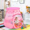 Costzon Princess Pop Up Tent w/ 100 Balls Included, Foldable Portable Children Play Tent with Carrying Bag, Indoor Outdoor Use, Playhouse Ball Pit for Toddlers Girls Boys Gift view 4