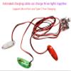 Viloga 3PCS/Set LED Light Kit for RC Plane Jet Airplane Aircraft Fix Wing Quadcopter, Rechargeable Red Green White LED Flashing Lights, Super Bright Little Light for Safe Dusk Flight view 3