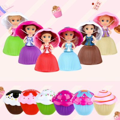 Christoy 12PCS Mini Beautiful Cake Doll Toy Surprise Cupcake Princess Doll Toys for Children Kid Transformed Scented Girls Funny Game Gift (12PCS)