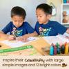 Honeysticks 100% Pure Beeswax Crayons Natural, Non Toxic, Safe for Toddlers, Kids and Children, Handmade in New Zealand, for 1 Year Plus (12 Pack with Book) Best Gift view 3