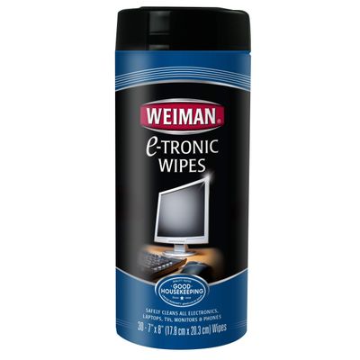 Weiman Electronic Wipes Canister 30 Count (Pack of 2)