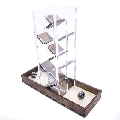 C4Labs Classic Dueling Dice Tower - Walnut