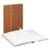 Stockbook STANDARD, brown, unpadded, 32 white pages, glassine strips, 9,05x12,00 inches view 1