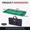 Hathaway No Limit 3-in-1 Portable Casino Tabletop, Black/Green view 2