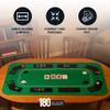 Hathaway No Limit 3-in-1 Portable Casino Tabletop, Black/Green view 4