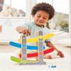 Hape Oddler Toys for 1 2 Year Old Boy & Girl Gifts Wooden Race Track Car Ramp Racer with 4 Mini Cars view 2