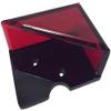 New 2 Deck CASINO BLACKJACK DEALER'S RED TRANSPARENT DISCARD TRAY CASINO STYLE view 1