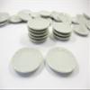 10x35mm White Round Plate Dish Dollhouse Miniature Ceramic Kitchenware 1:6 10842 view 4