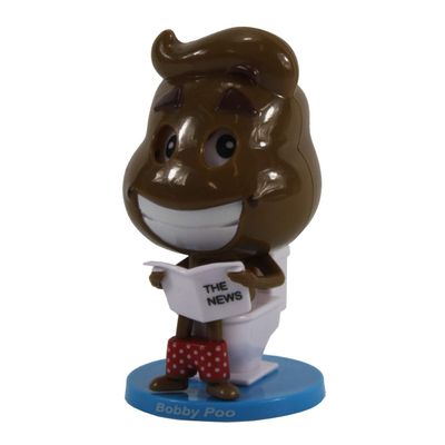 Harvey J Solar Bobby Poo Siting on Toilet