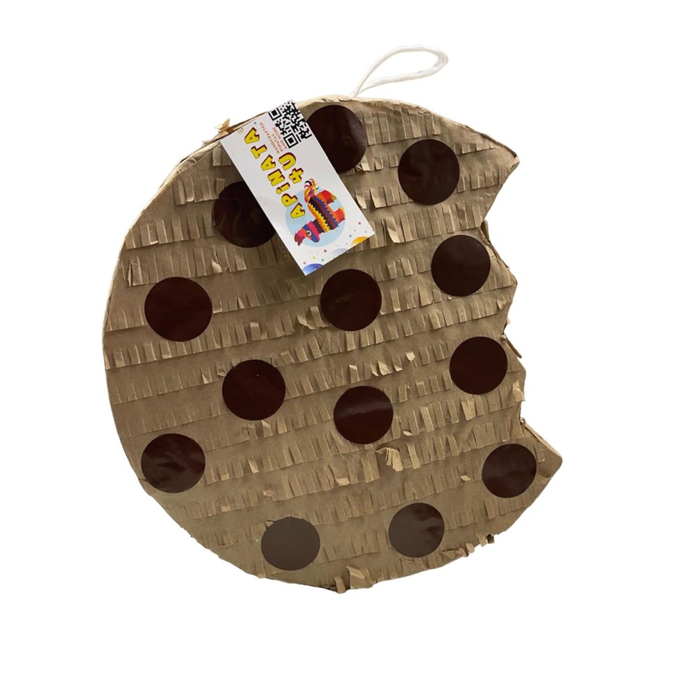 APINATA4U Chocolate Chip Cookie Bite Pinata, Milk & Cookies Themed Birthday Party Supplies, Fun Decoration for Baby Shower or, Birthday Decoration, 16 X 16 X 4 Inches