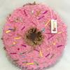 16" Light Pink Doughnut Pinata With Sprinkles Pink Color Donut Grow Up Party Sweets Themed Birthday Doughnut Themed Kids Teens Adults view 1