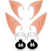 Geek-M Vampire Fangs Teeth+Latex Elf Ears,Fairy Pixie Soft Ear Halloween Party Cosplay view 1