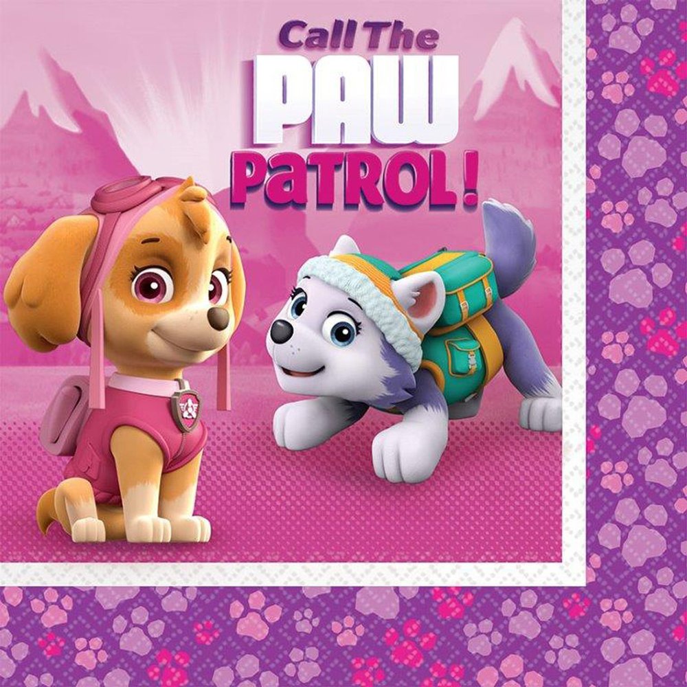 American Greetings Paw Patrol, Lunch Napkins, 16-Count