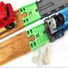 TrainLab Take-n-Play to Wooden Railway Train Track Adapter (Neon Green) view 1