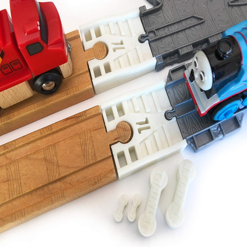 TrainLab Take-n-Play to Wooden Railway Train Track Adapter (NiteBrite)