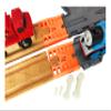 TrainLab Thomas Take-n-Play to Wooden Railway Train Track Adapters with Dog Bones (Orange) view 1