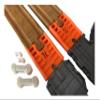 TrainLab Thomas Take-n-Play to Wooden Railway Train Track Adapters with Dog Bones (Orange) view 2