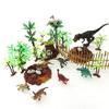 30 Piece Dinosaurs Toys Set - Plastic Dinosaurs Figures, Realistic Dinosaurs Trees & Rocks,Dinosaur Eggs and Nest,Kids Dinosaurs Toys Set for Boys and Girls view 2
