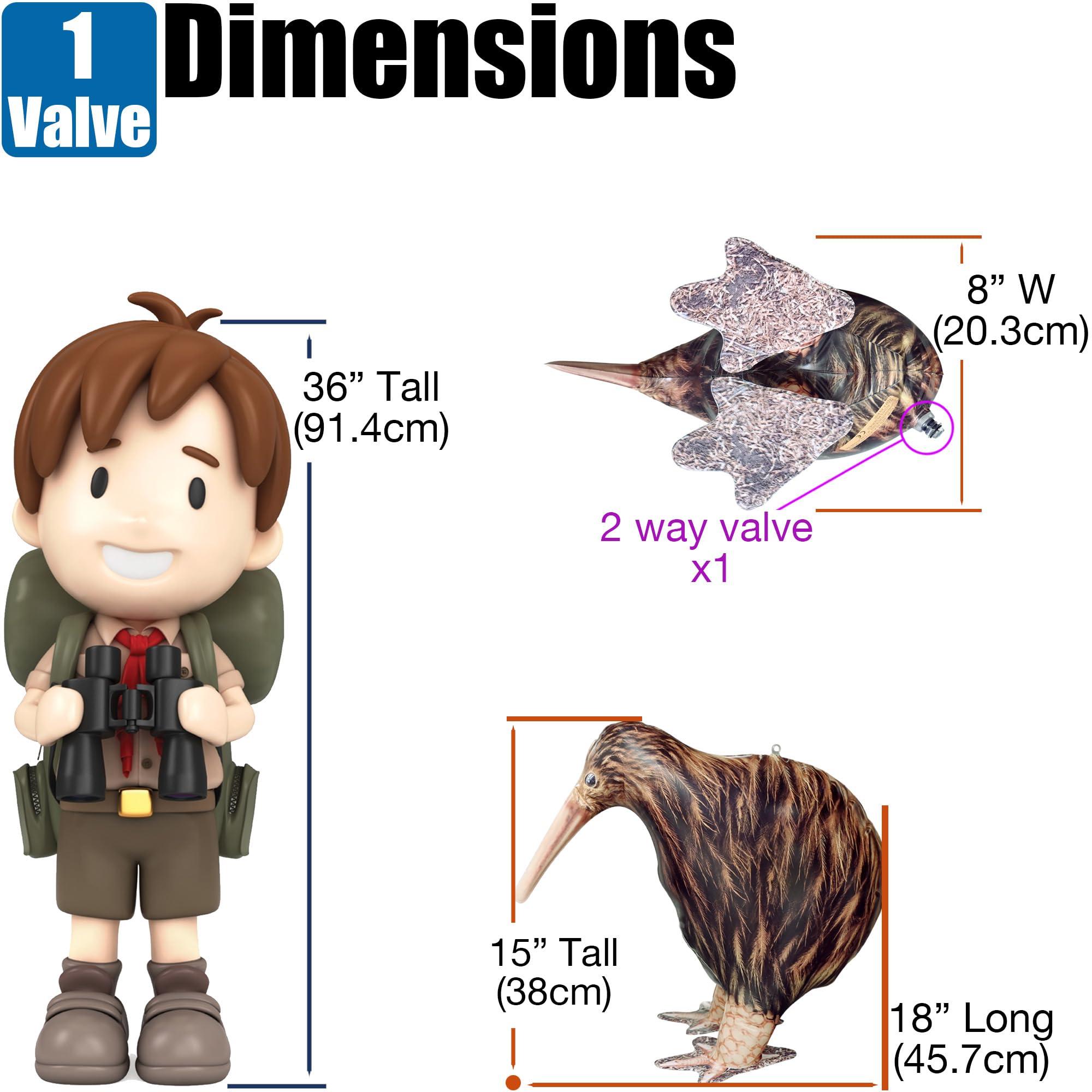Jet Creations 18" L Inflatable Kiwi Bird, Brown Tan, Realistic Wildlife Animal Figure, for Theme Parties, Pool Fun, Home Yard Dcor, Bird Toy for Kids Thanksgiving Christmas Winter view 2