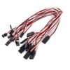 10Pcs 3 Terminal Male to Female Servo Extension Lead Wire Cable 300mm Red White Black for RC Airplane (10Pcs) view 1