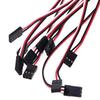 10Pcs 3 Terminal Male to Female Servo Extension Lead Wire Cable 300mm Red White Black for RC Airplane (10Pcs) view 4